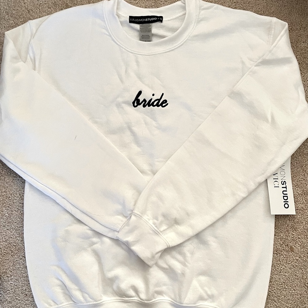 BRAND NEW! Bride Crew Neck Sweatshirt